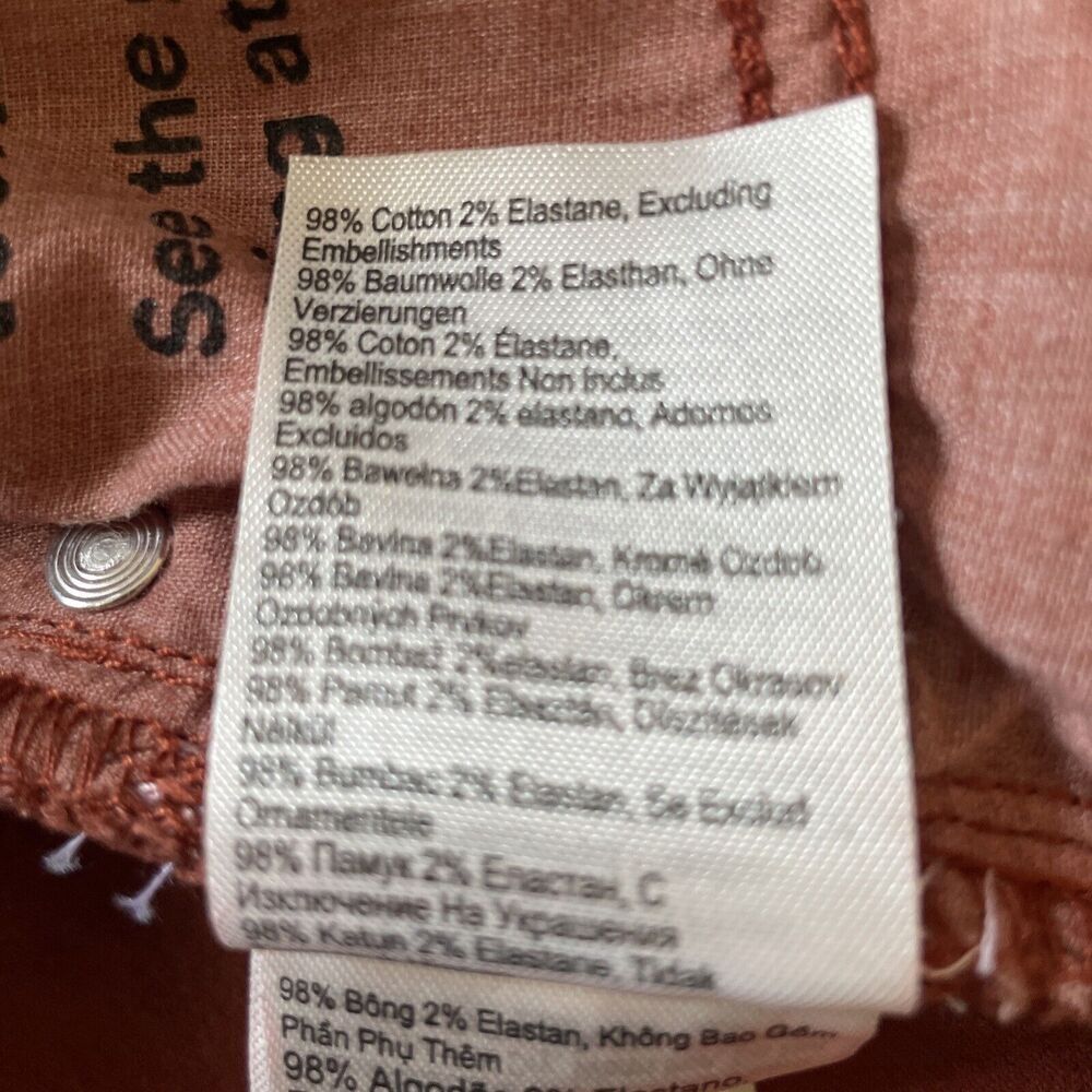 Cotton On Fall Brown Jeans Womens 12‎ Original Flare High Rise Casual Boho Style - Picture 8 of 8